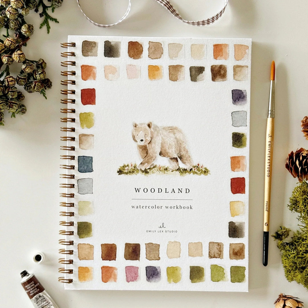 Emily Lex Watercolor Workbook - Woodland