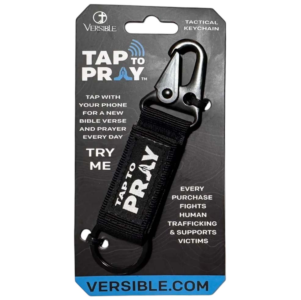 Versible® Tap To Pray™ Keychain - Black