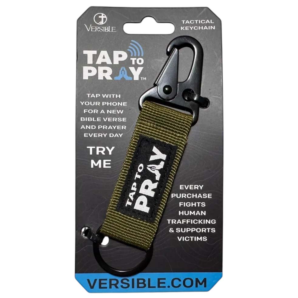 Versible® Tap To Pray™ Keychain - Green