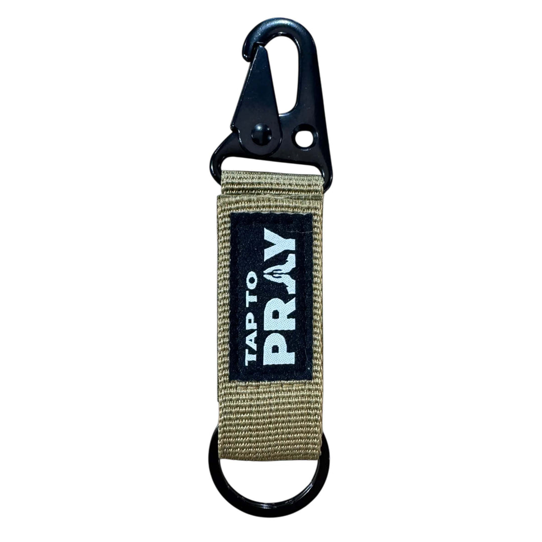 Versible® Tap To Pray™ Keychain - Tan
