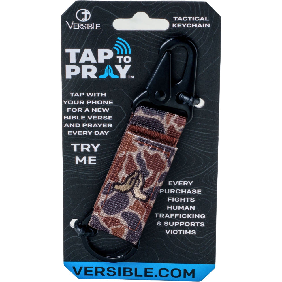 Versible® Tap To Pray™ Keychain - Sahara Camo