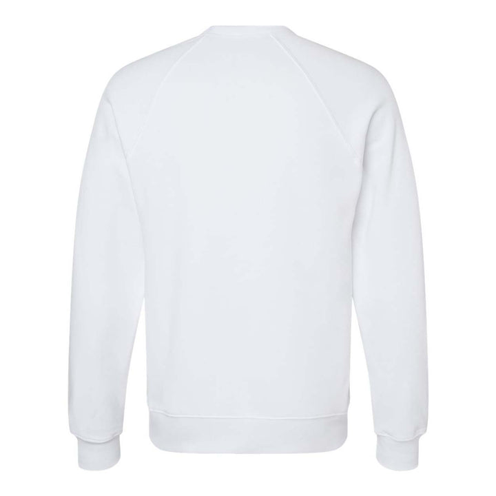 Bella + Canvas Sponge Fleece Raglan Crewneck Sweatshirt - White