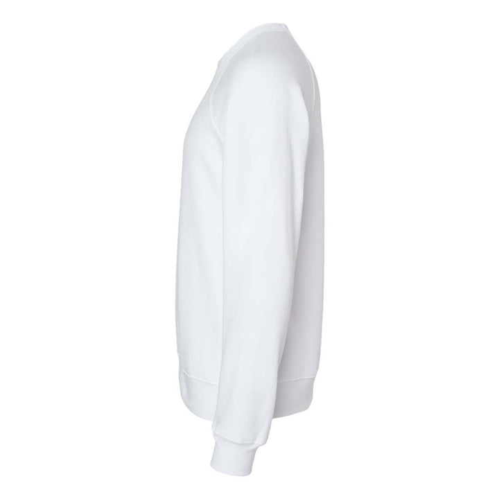 Bella + Canvas Sponge Fleece Raglan Crewneck Sweatshirt - White