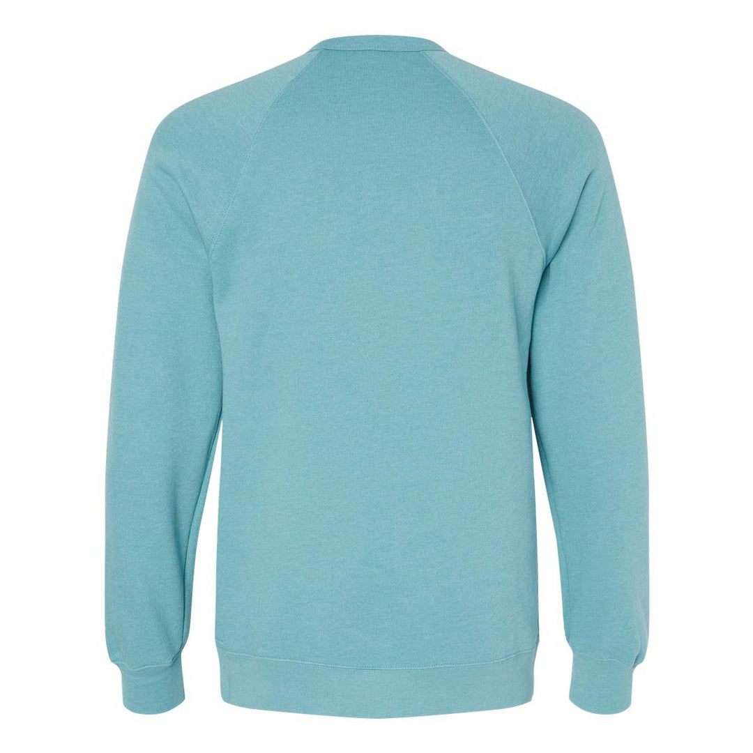 Bella + Canvas Sponge Fleece Crewneck Sweatshirt - Heather Blue Lagoon