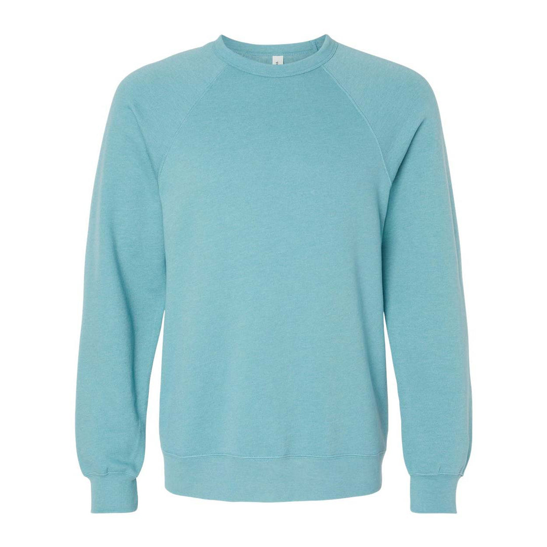Bella + Canvas Sponge Fleece Crewneck Sweatshirt - Heather Blue Lagoon
