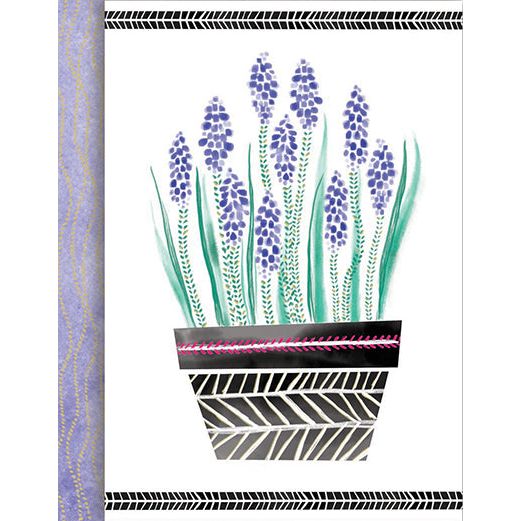 Pictura Purse Pad - Hyacinth Planter w/Pen