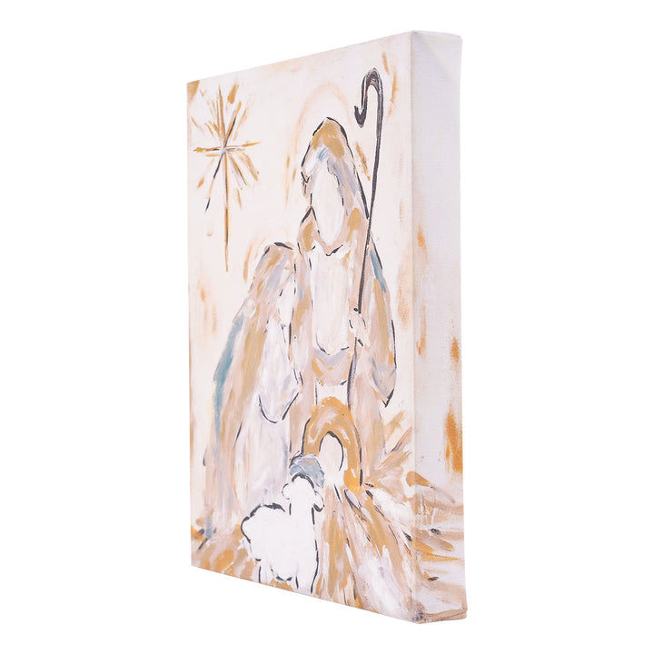Glory Haus Neutral Nativity Canvas