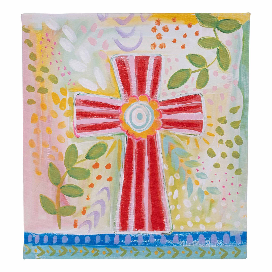 Glory Haus Pink Cross Canvas