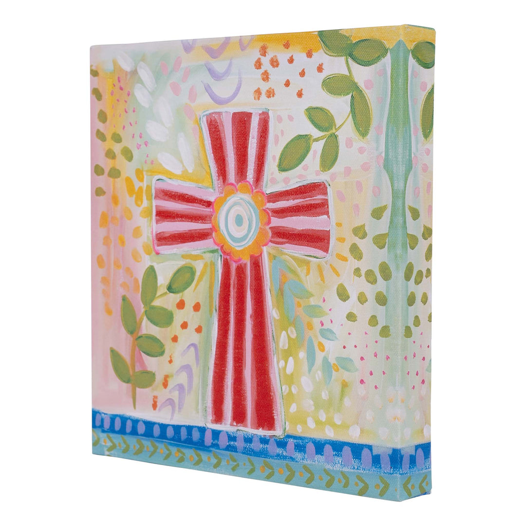 Glory Haus Pink Cross Canvas
