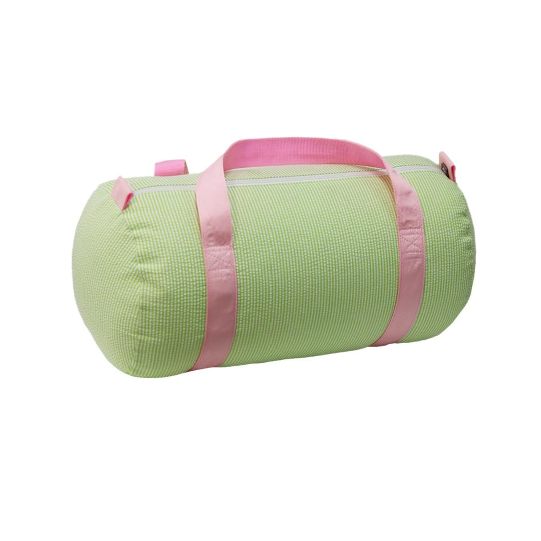 Mint Baby Duffel - Sweet Pea Seersucker