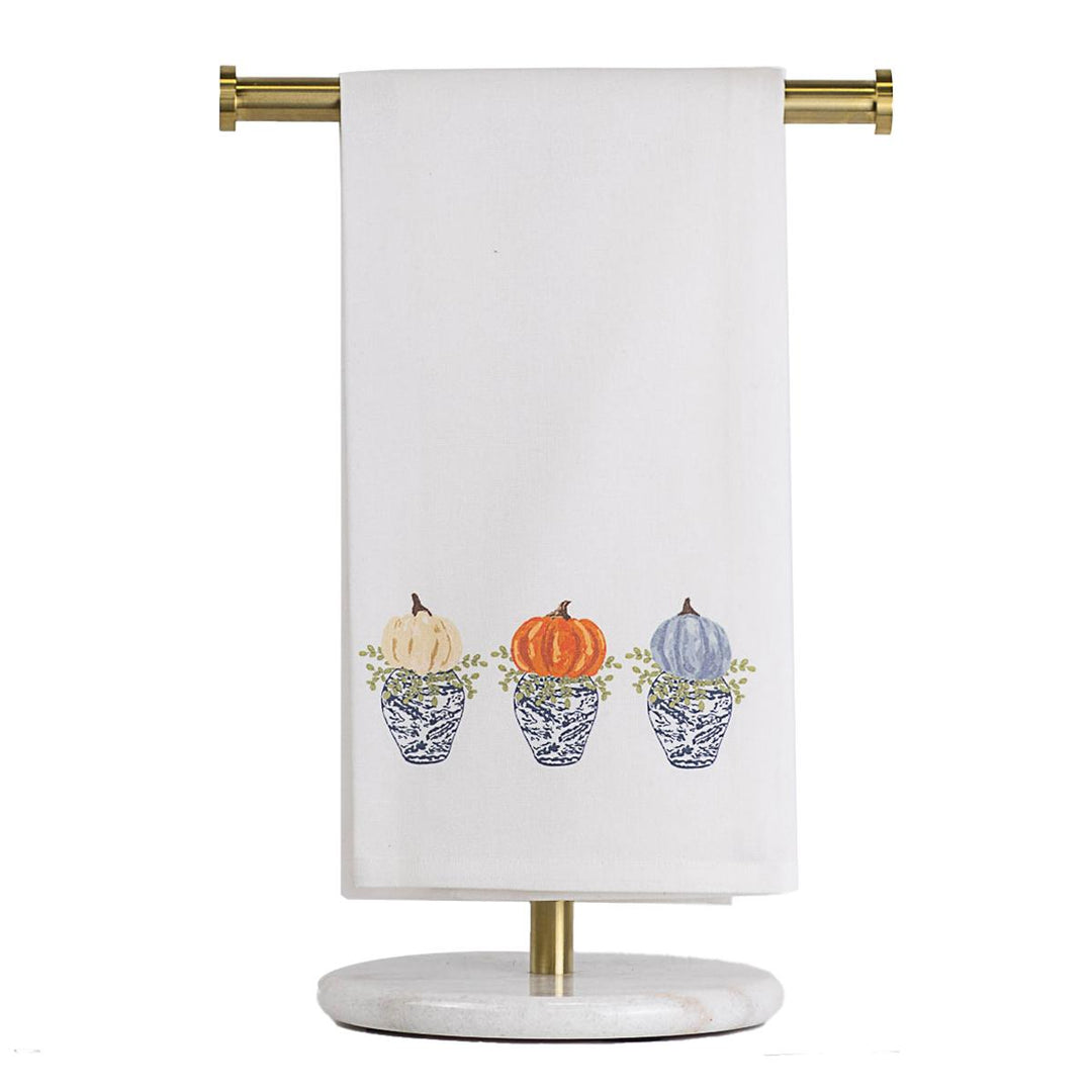 TRS Ruffle Hand Towel - Fallview Pumpkin Topiary