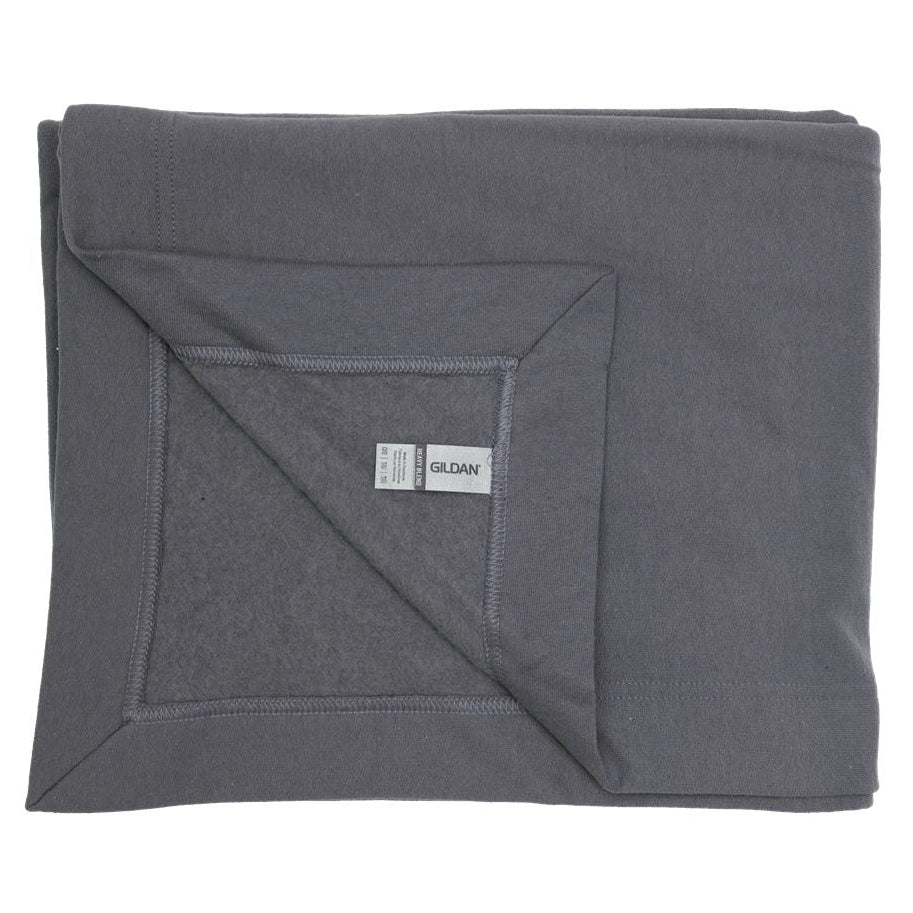 Gildan Heavy Blend Fleece Stadium Blanket - Charcoal