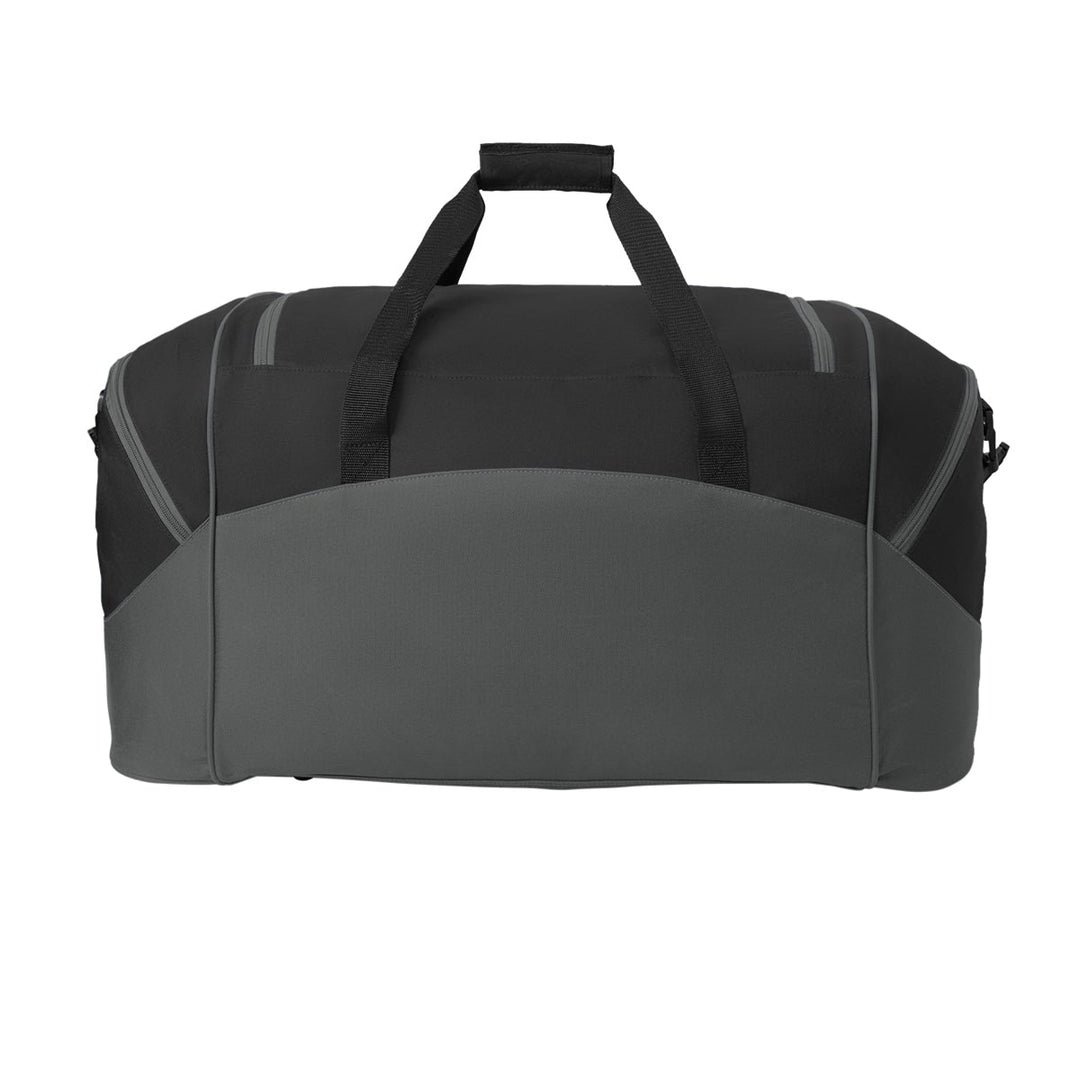Port Authority® - Standard Colorblock Sport Duffel - Black/ Dark Charcoal