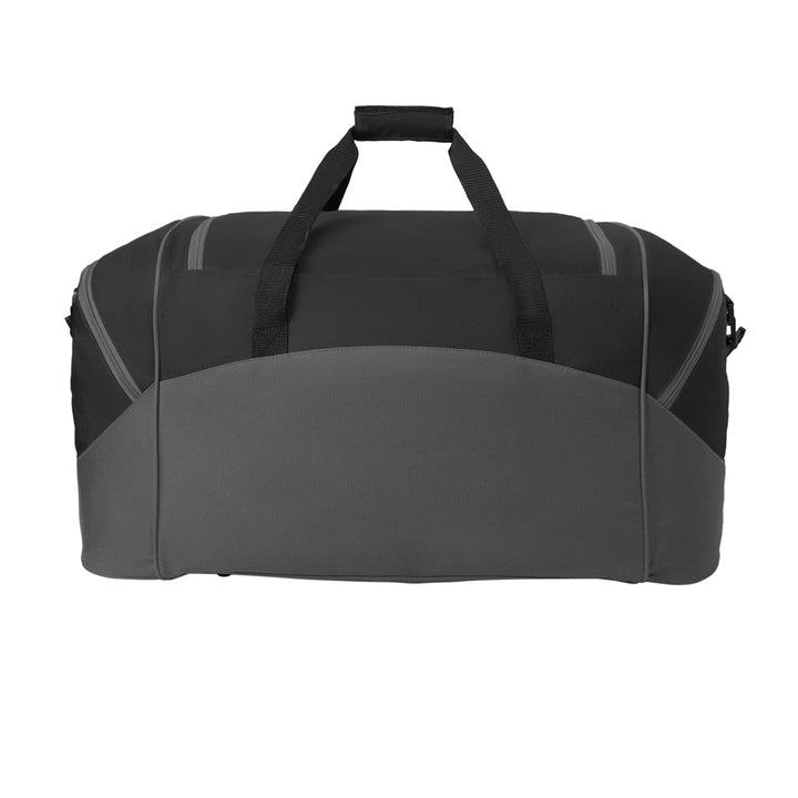 Port Authority® - Standard Colorblock Sport Duffel - Black/ Dark Charcoal