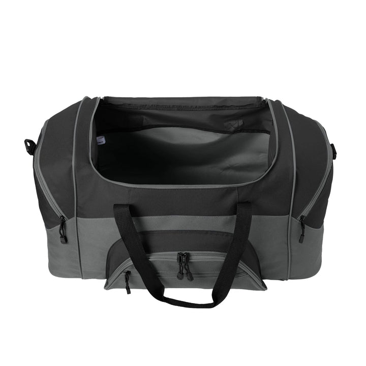 Port Authority® - Standard Colorblock Sport Duffel - Black/ Dark Charcoal