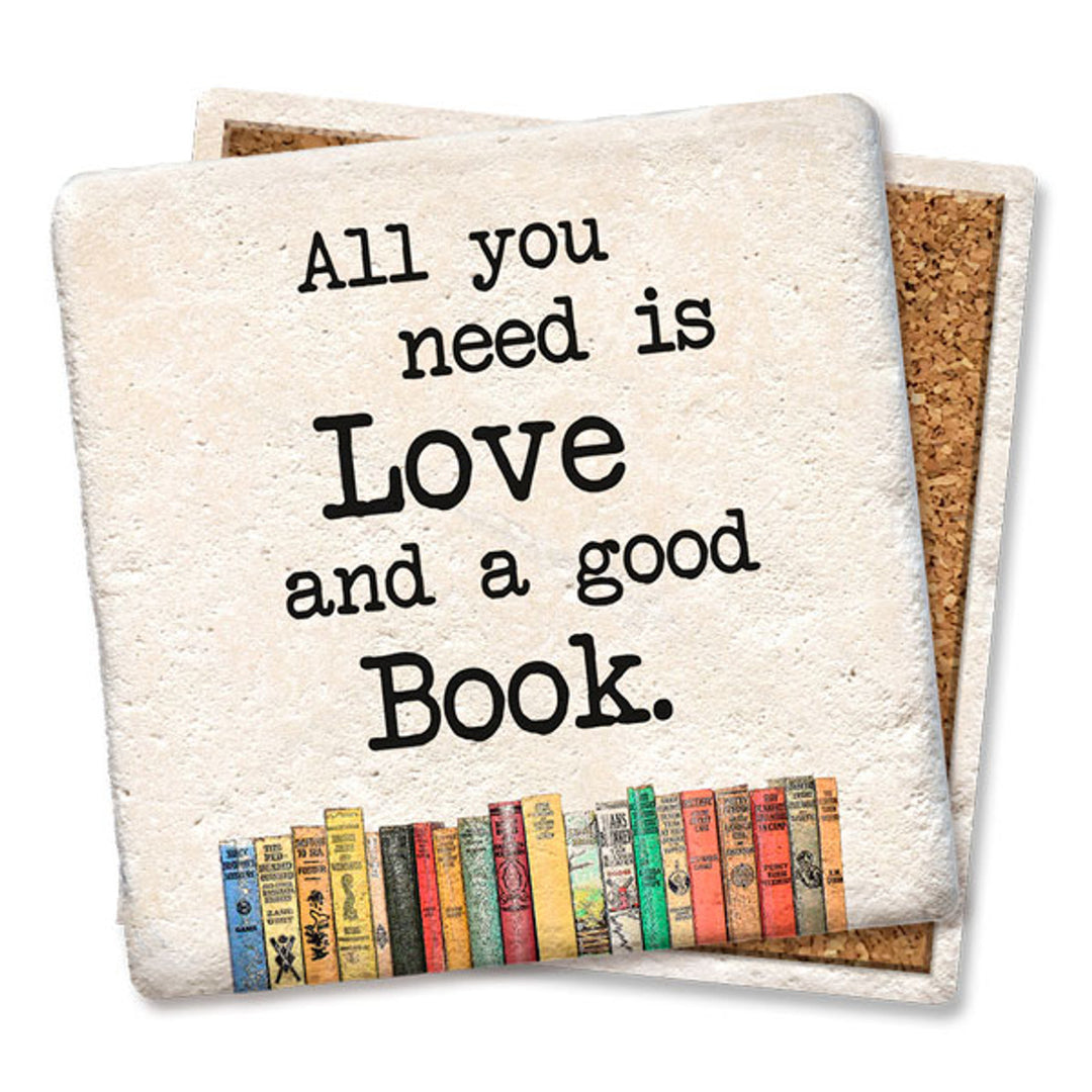 Tipsy Coasters All You Need Is Love And A Good Book Coaster