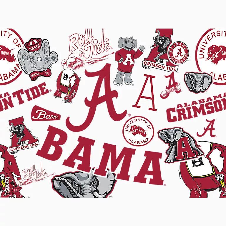 Tervis 24oz Classic Tumbler With Travel Lid - Alabama Crimson Tide - All Over