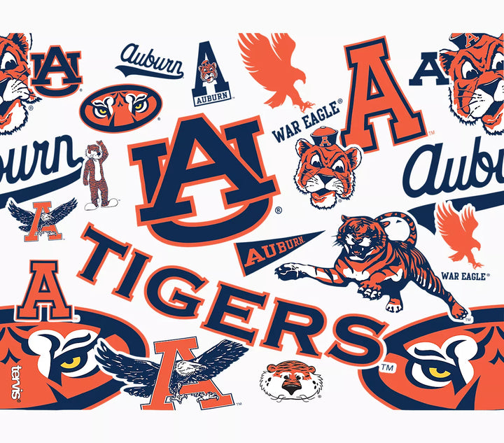 Tervis 24oz Classic Tumbler With Travel Lid - Auburn Tigers - All Over