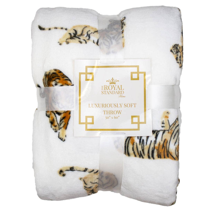TRS Forever Tiger Throw - White/Multi