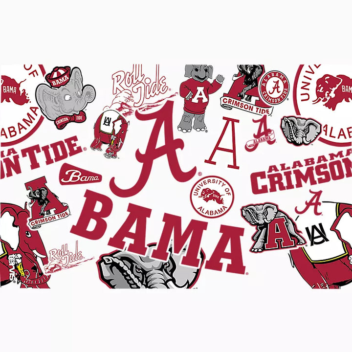 Tervis 16oz Classic Tumbler with Travel Lid - Alabama Crimson Tide - All Over