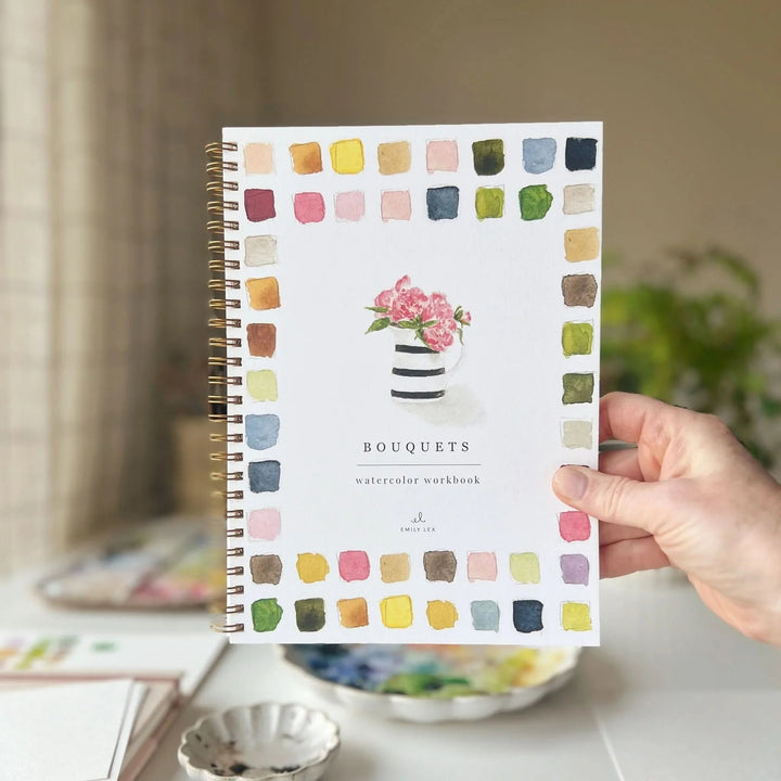 Emily Lex Watercolor Workbook - Bouquets