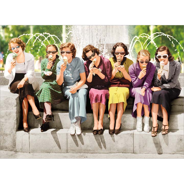 Avanti Press Women Eating Ice Cream Birthday Card