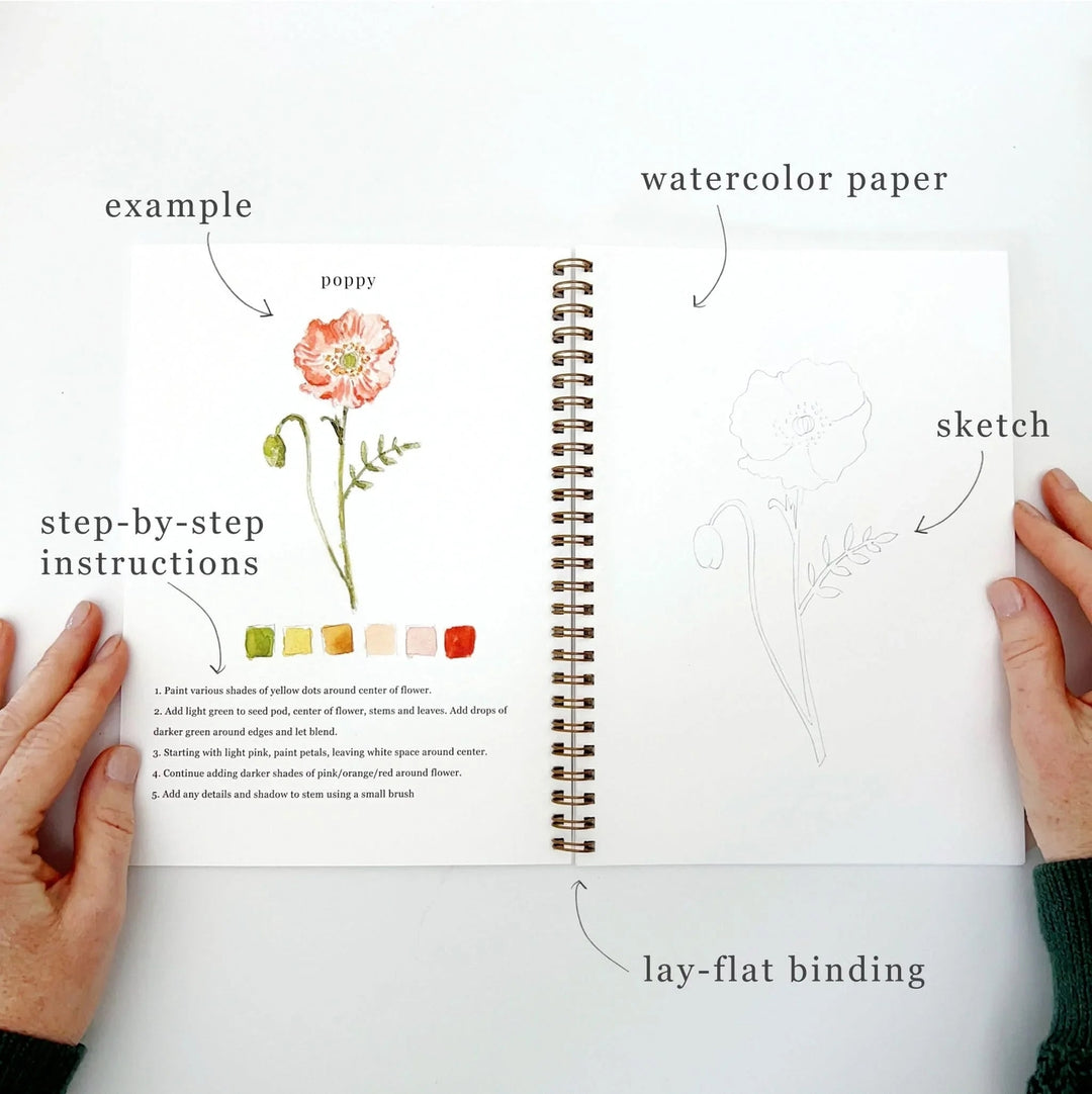 Emily Lex Watercolor Workbook - Flowers