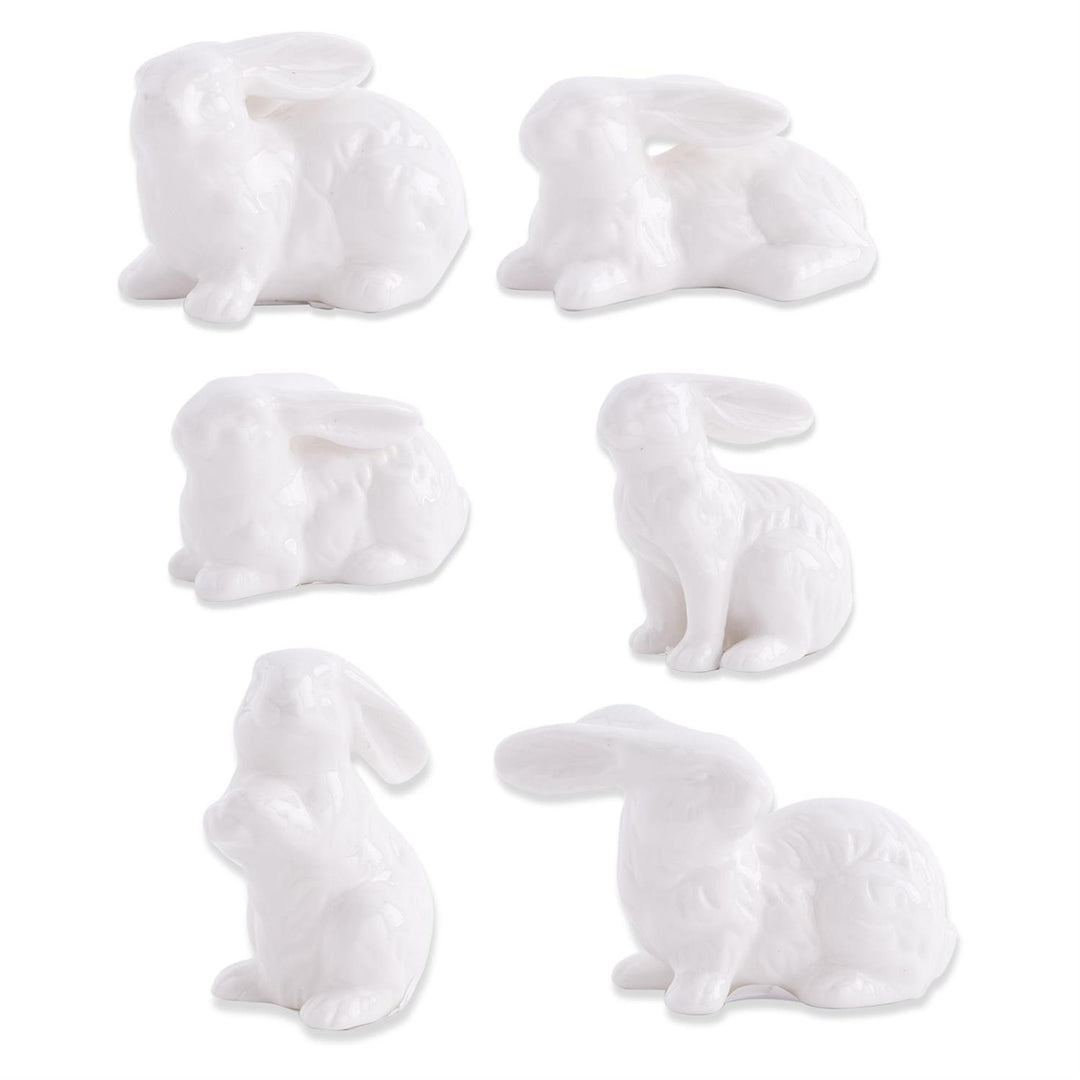 K & K Interiors White Porcelain Bunny