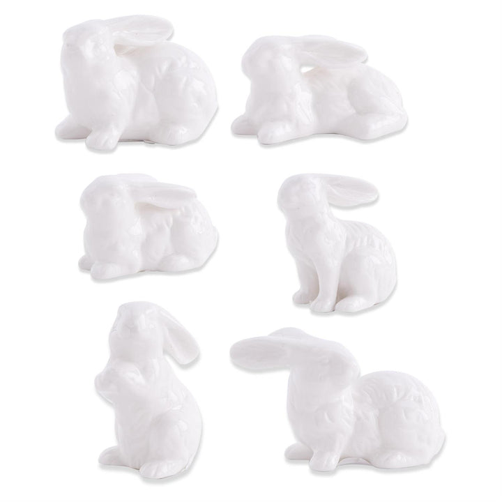 K & K Interiors White Porcelain Bunny - 2.75" Style 5