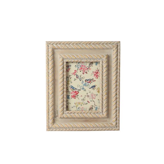 IHI Rope Carved Grey Frame -  5" x 7"