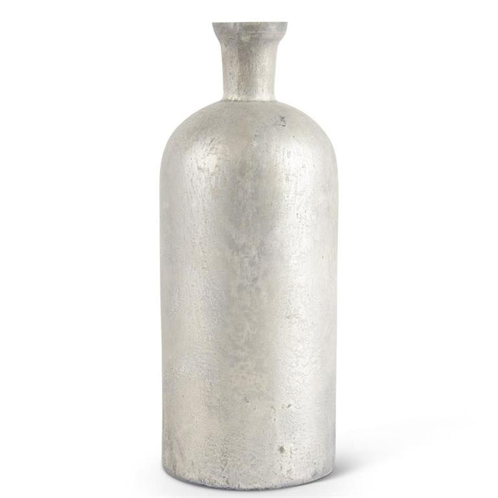 K & K Interiors Antique Gray Glazed Vase - 13.25"