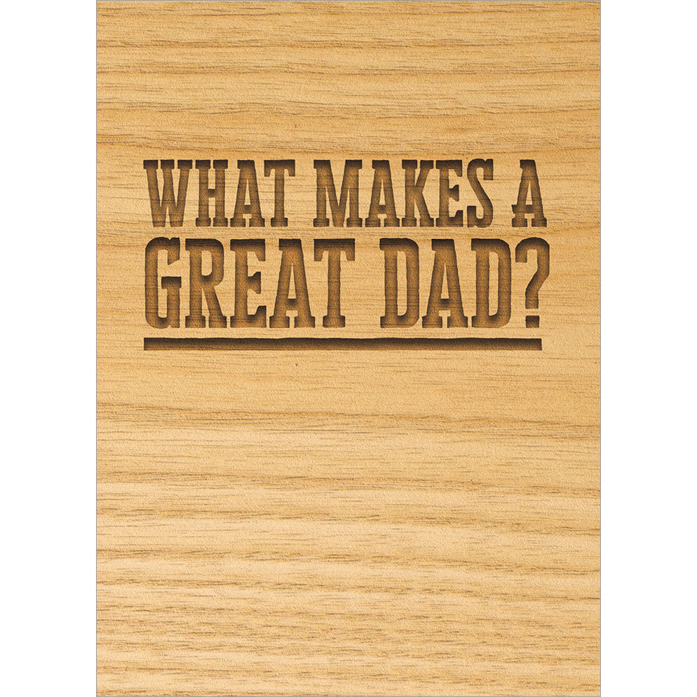 Avanti Press What Makes a Great Dad Father's Day Card