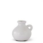 K & K Interiors White Stoneware Jug - 4"