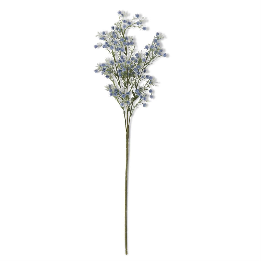 K & K Interiors Blue Babys Breath & White Berry Spray
