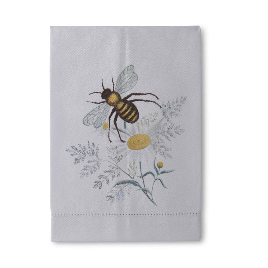 K & K Interiors Bee Hand Painted Guest Towel