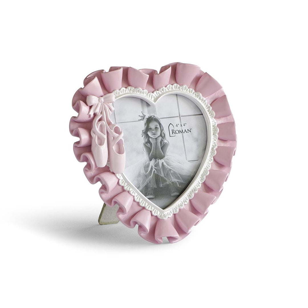 Roman Pink Ballet Heart Frame - 4x4 Photo