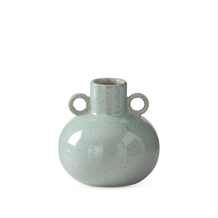 K & K Interiors Robin Egg Blue Speckled Vase - 4.75"