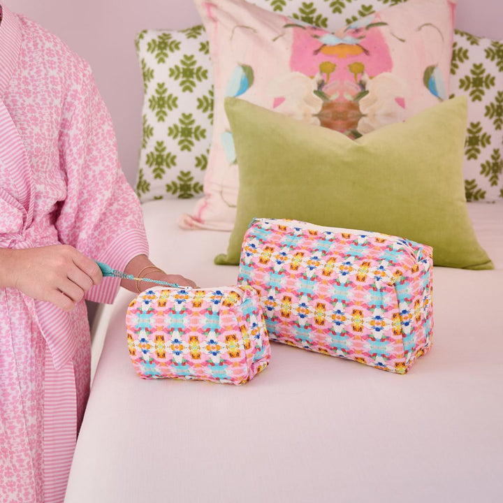 Laura Park Sumner Pink Large Cosmetic Bag