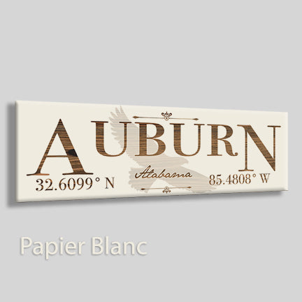 Fire & Pine Auburn Printed Paper Blanc City Coordinates Board