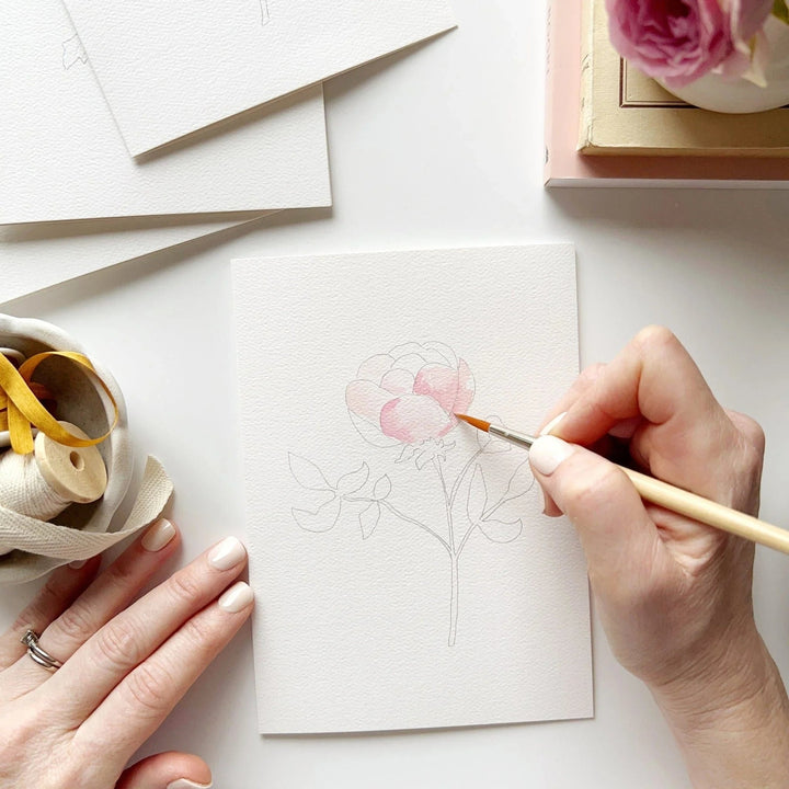 Emily Lex Watercolor Notecard Set - Garden Flowers