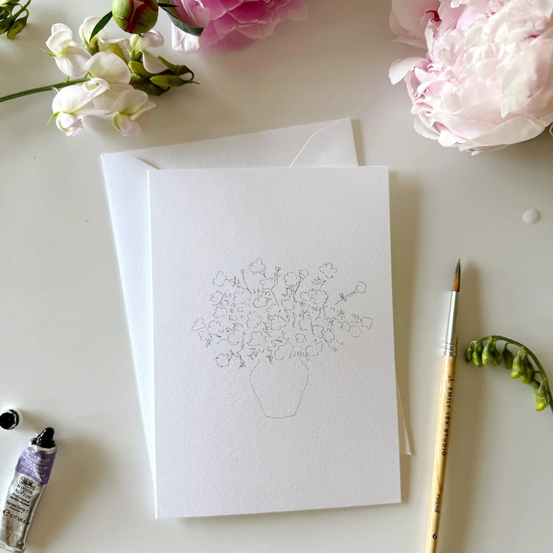 Emily Lex Watercolor Notecard Set - Bouquet