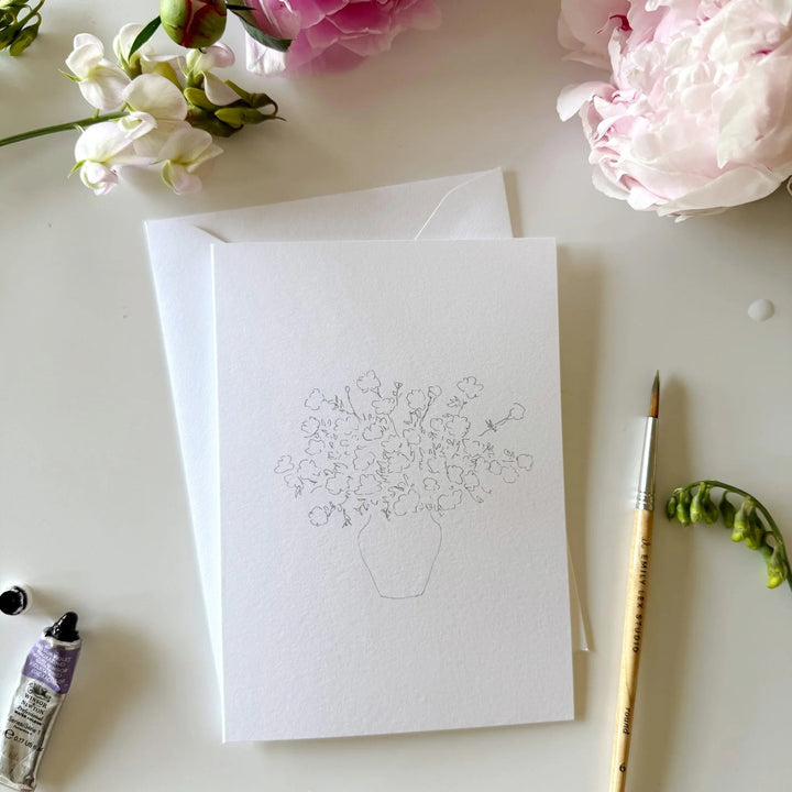 Emily Lex Watercolor Notecard Set - Bouquet