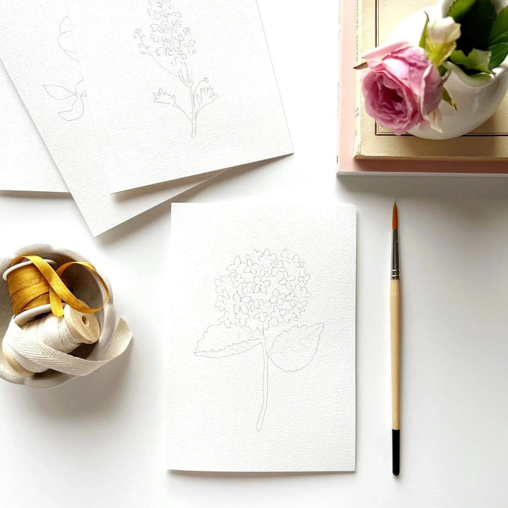 Emily Lex Watercolor Notecard Set - Garden Flowers