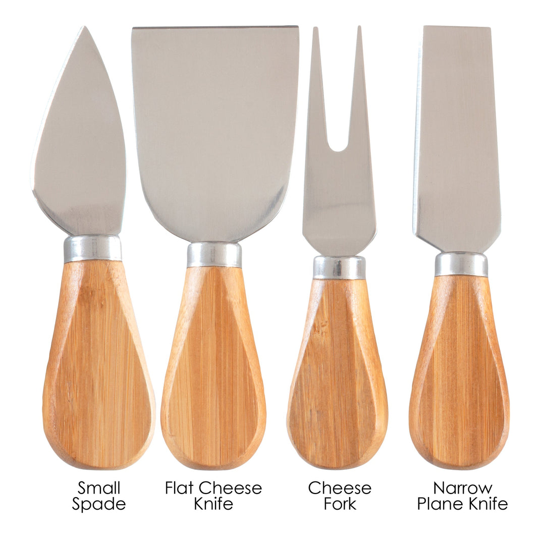 Totally Bamboo 4-Piece Cheese Tool Set