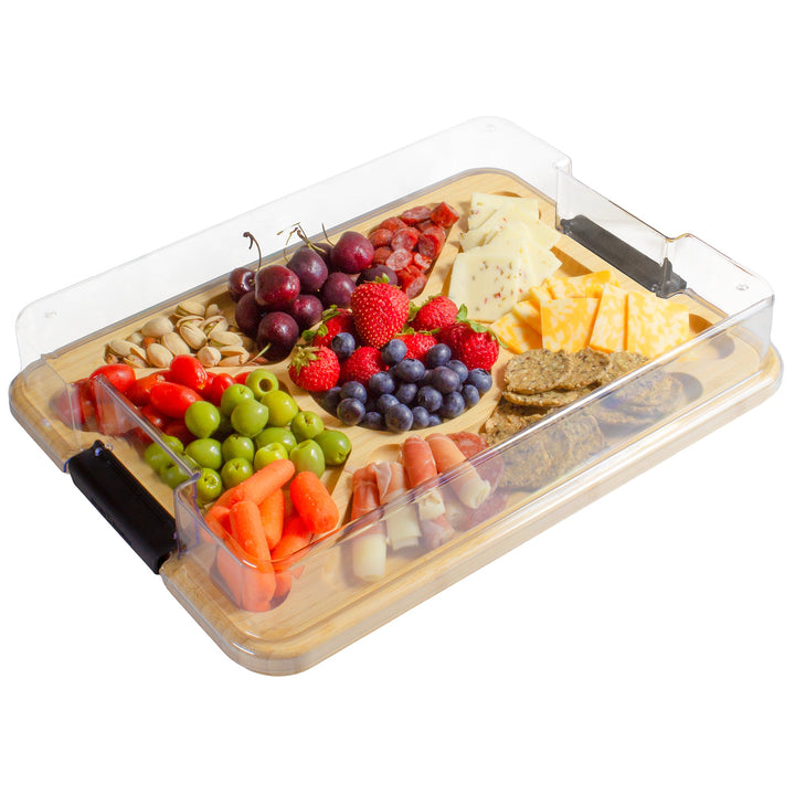 Totally Bamboo Flip, Serve & Store® Charcuterie Board with Locking Lid