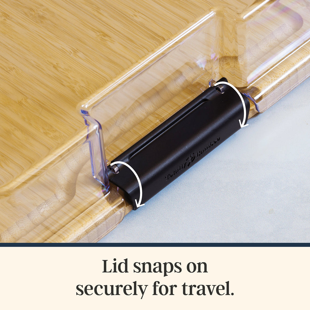 Totally Bamboo Flip, Serve & Store® Charcuterie Board with Locking Lid