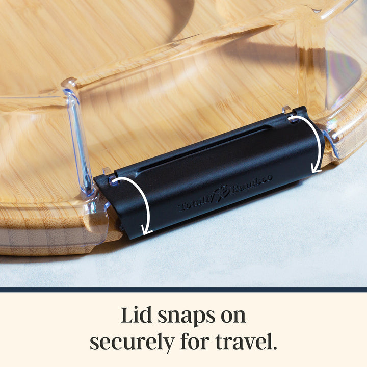 Totally Bamboo Flip, Serve & Store® Round Charcuterie Board with Locking Lid