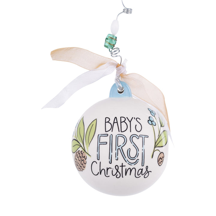 Glory Haus Baby Boy Deer 1st Christmas Ornament