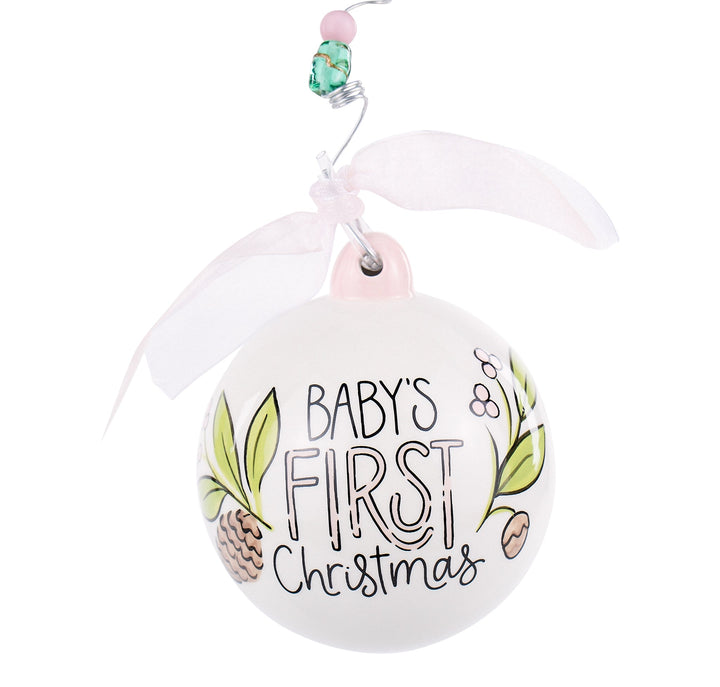 Glory Haus Baby Girl Deer 1st Christmas Ornament