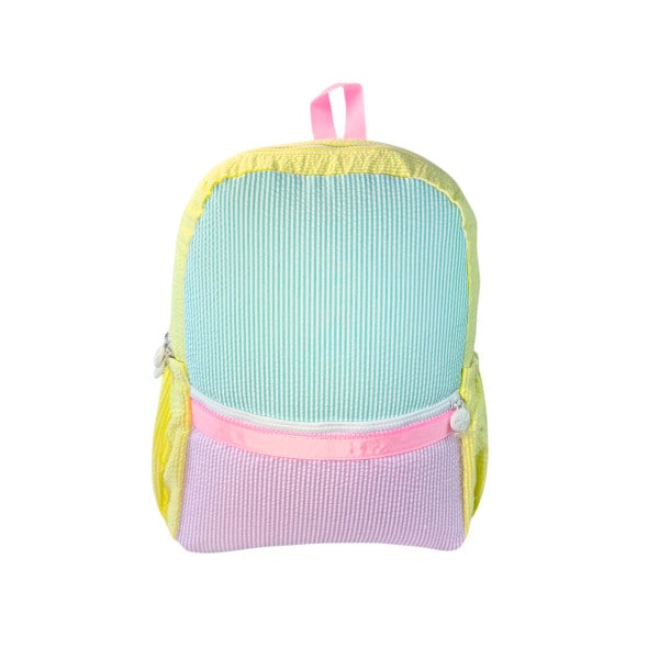 Mint Medium Backpack - 1989 Seersucker